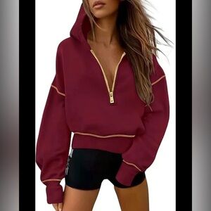❤️NEW❤️ PrettyGarden Women's Casual Red Hoodie